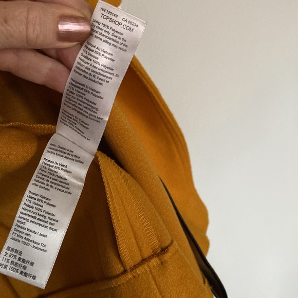 Topshop Nordstroms Mustard Oversized Long Coat Zara Anthropologie Mango Bloggers - Picture 12 of 13